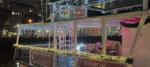 Barco navideño de Gijón en Gijon