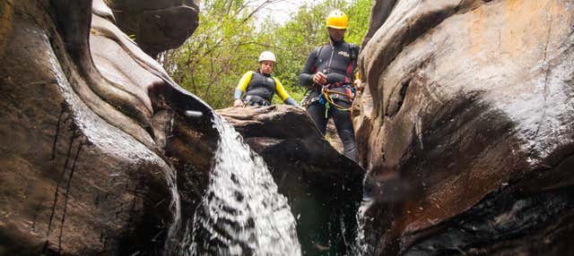 Barranquismo en el arroyo del Palancón en Bayarcal