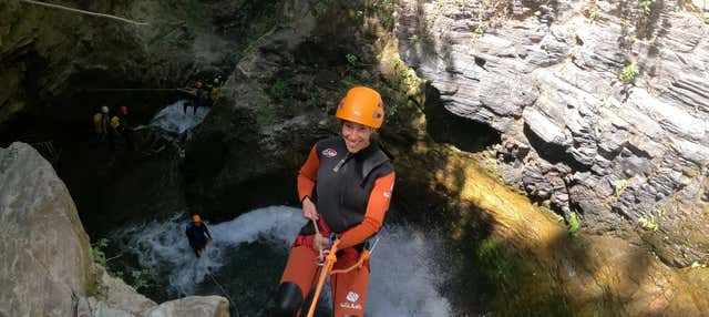 Barranquismo en la Sima del Diablo en Juzcar