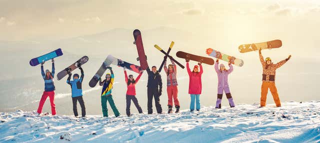 Clase de esquí o snowboard en Baqueira Beret en Baqueira