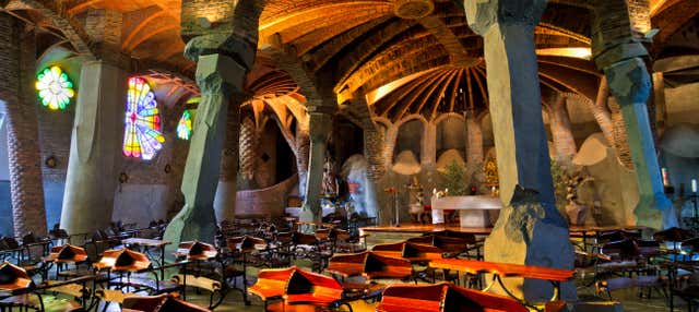 Entrada a Colonia Güell en Barcelona