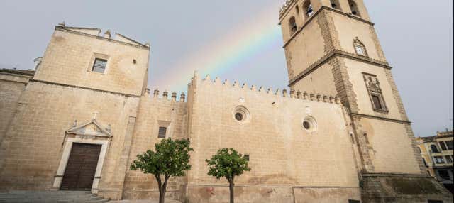 Entrada a la catedral de Badajoz en Badajoz