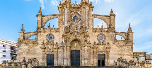 Entrada a la Catedral de Jerez en Jerez