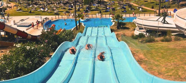 Entrada al Aquopolis Cartaya en Rompido