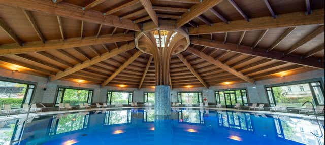Entrada al balneario Castilla Termal Solares en Lierganes