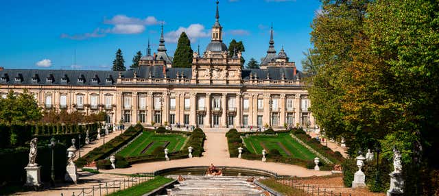 Entrada al Palacio Real de La Granja de San Ildefonso en Real Sitio De San Ildefonso