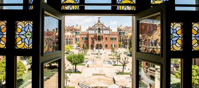 Entrada al Recinto Modernista de Sant Pau en Barcelona