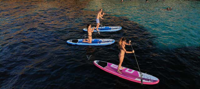 Paddle surf en Cala Blava en Lluchmayor