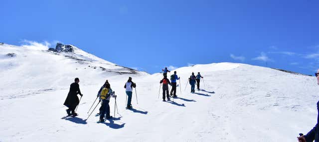 Paseo con raquetas de nieve por Sierra Nevada en Granada