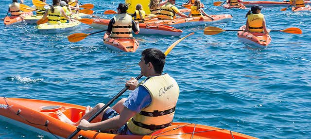 Tour en kayak por Cala Mayor desde Cala Nova en Cala Nova