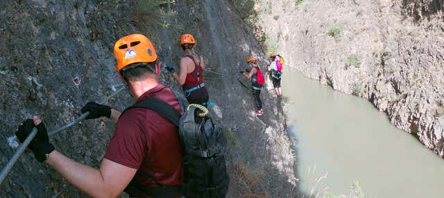 Vía ferrata del cañón de Almadenes en Cieza