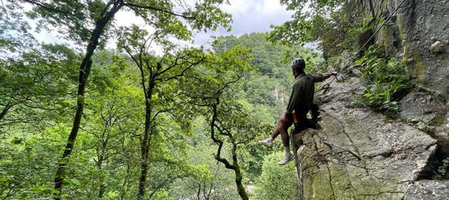 Vía ferrata del Leitzaran en Andoain