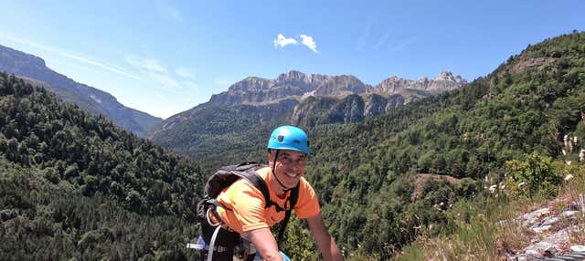Vía ferrata en el valle de Tena en Biescas